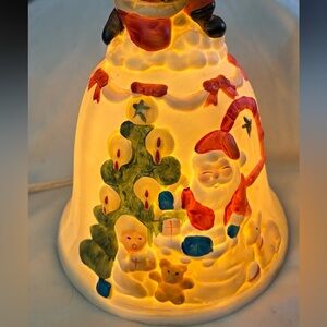 Vintage “Christmas Around the World”Lighted Santa Bell